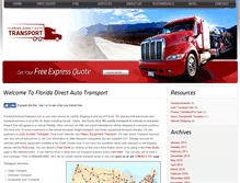 Tablet Screenshot of floridadirectautotransport.com